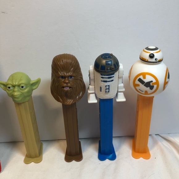 Star  Wars Pez dispenser Lot Yoda Chewbaca BB8 R2D2 ,D-O In Package Lot Of 5 - Picture 7 of 7